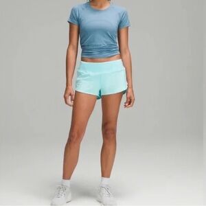 Lululemon Speed Up Shorts Light Teal